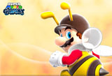 Super Mario Galaxy - Mario Biene Bee Wallpaper - von Nintendo Deutschland